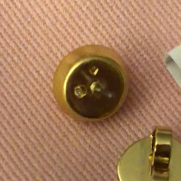 Kate Spade Gold Tone On the Dot Round Stud Earrings Crystal Accent NWT & Pouch - Picture 9 of 12